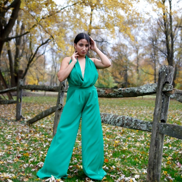 Women’s Green Jumpsuit - Picture 2 of 16